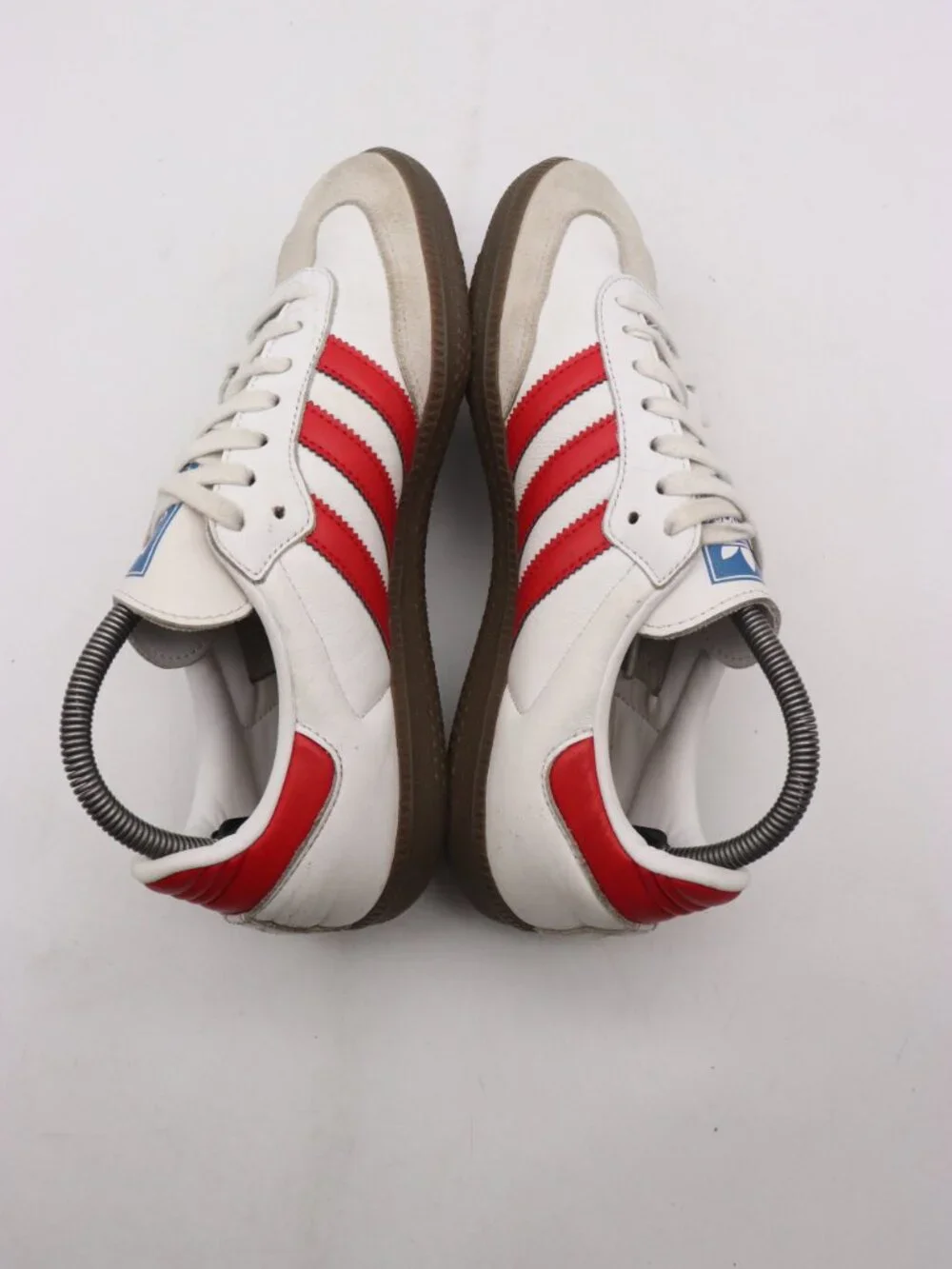 adidas Originals Samba OG Men's Size 7.5 Shoes White Better Scarlet Red Sneaker